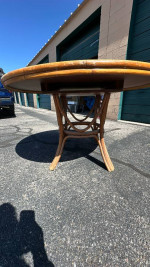 Beautiful Round Bamboo  Rattan 42” Dining Room Table