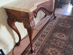 Century Console Entry Table with Marble Top