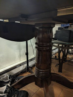 Sturdy wood dining table (sm-med)