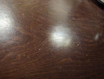 Sturdy wood dining table (sm-med)