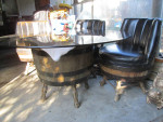 Wine Barrel Table and 3 Chairs