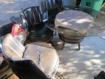 Wine Barrel Table and 3 Chairs