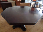 Octagon Wood Dining Table