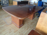 Wood Table and Six Chairs Plus One Leaves