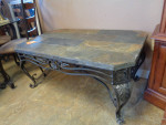 Stone and Iron Indoor|Outdoor Coffee Table