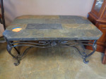 Stone and Iron Indoor|Outdoor Coffee Table