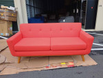 NEW Modway Mid-Century Modern Apartment Sofa - Atomic Red