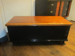 Chest/Coffee table with Walnut top.