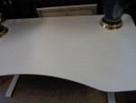 White Gaming Desk|Table with Power