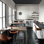 CB2 High Dining Table Set
