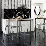 CB2 High Dining Table Set