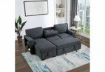 2 Sofa Beds with Storage Chaise