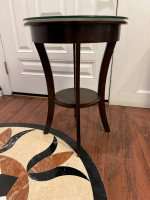 Round Wood Side Table