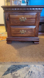 2 drawer nightstand table