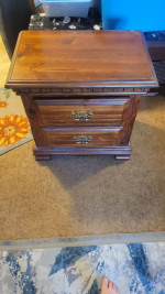 2 drawer nightstand table