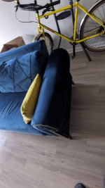 MCM Velvet sofa bed couch