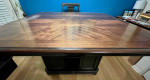 Beautiful RC Willey Solid Wood Adjustable Dining Table/Mini Bar w/ Man