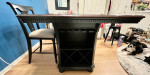 Beautiful RC Willey Solid Wood Adjustable Dining Table/Mini Bar w/ Man