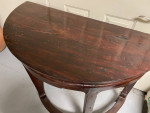 Demilune entryway table
