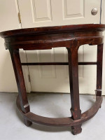 Demilune entryway table