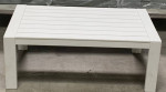 New in box white color aluminum outdoor patio furniture coffee table