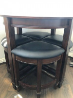 Wooden Chess Table and Chairs