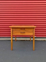 Danish Modern Mid Century Teak Side Table DELIV
