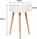 Firm Price! Brand New in a Box Round Side Table w/Charging Station