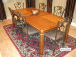 Extendable Dining Table set with 6 chairs