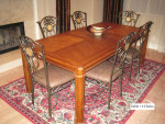 Extendable Dining Table set with 6 chairs