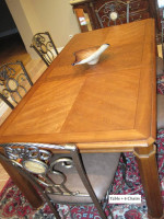 Extendable Dining Table set with 6 chairs