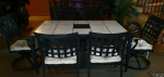 Beautiful 7 pc patio table & 6 chairs