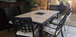 Beautiful 7 pc patio table & 6 chairs