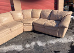 Couch / Sofa 3 Piece Sectional Leather Tan Ready For Pickup