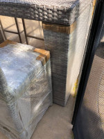 TK Classics Oasis Bar 7 Piece Outdoor Wicker Patio Table Set (NEW)