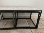 Stone Marble Coffee Table - Modern 3 piece Nesting Tables versatile