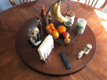 Dining chairs and round table