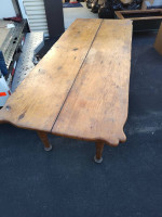English pine antique dining table with 4 chairs