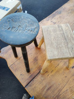 English pine antique dining table with 4 chairs