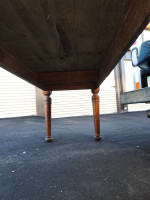 English pine antique dining table with 4 chairs