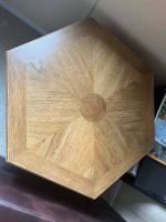 Mid Century Modern Hexagonal End Table