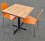 Oak Kitchen Table with 2 Matching Chairs