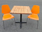 Oak Kitchen Table with 2 Matching Chairs