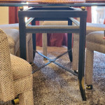 Glass dining table & 6 chairs