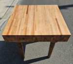Solid Oak Butcher Block Table