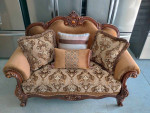 ACME Elegant French Provincial/Victorian Loveseat Sofa