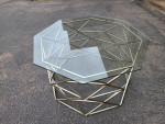 Just Reduced! Model Home Furniture- Modern Glass Top Cocktail Table