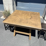 Table W/Lazy Susan & Stools (FREE DELIVERY)