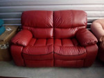BRAND NEW Reclining Red Loveseat Sofa