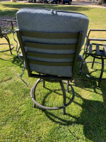 Bar height bistro table set with 2 chairs